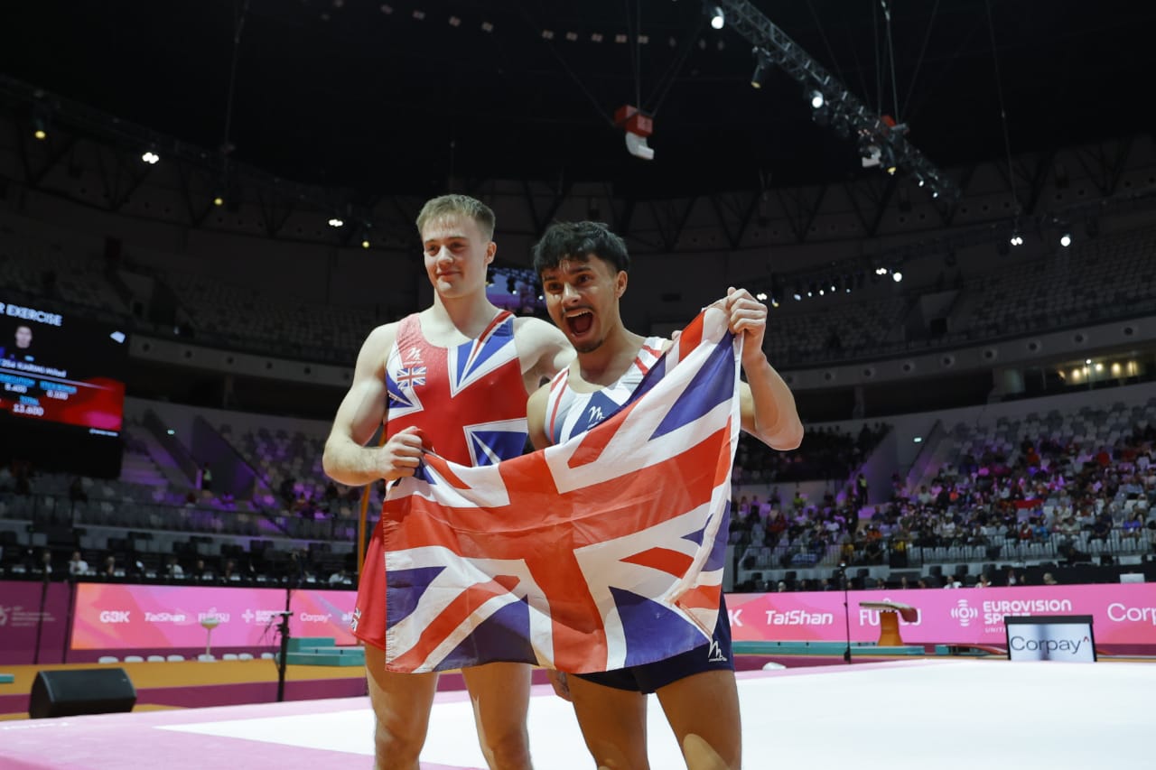 GB Dominates Men’s Floor Final: Jake Jarman Takes Gold, Luke Whitehouse Claims Silver