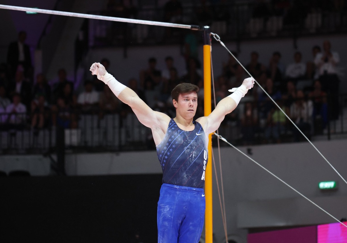 Brody Malone Closes Out World Championships Apparatus Final with Gold